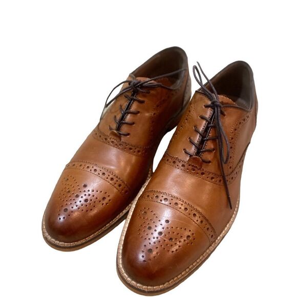 Classic Brown Leather Oxfords main image 9
